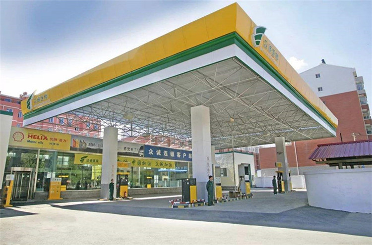 浏阳加气站钢结构网架案例7